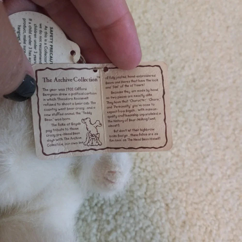 Boyds Collection Stuffed Rabbit NWT - Picture 5 of 6